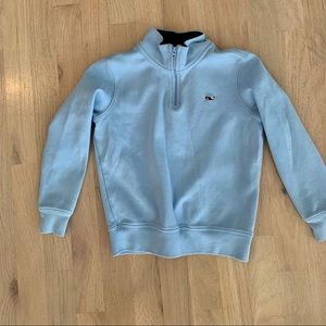 Boys Vineyard Vines 3/4 Zip. Light blue. Size 5.